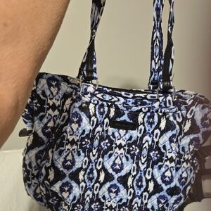 Vera Bradley Blue and Black Patterned Tote